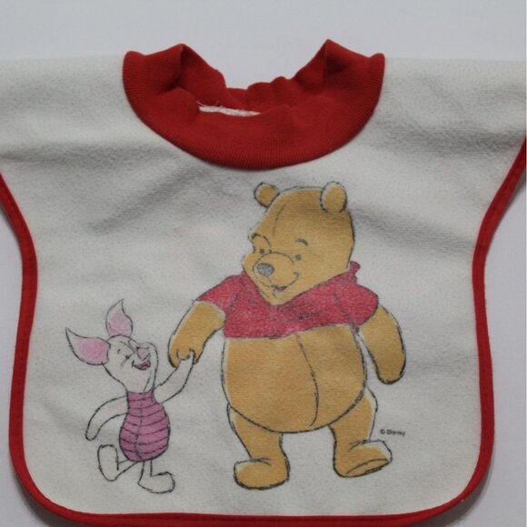 Vintage First Years Winnie the Pooh & Piglet Pullover Bib 1990s - Picture 12 of 12